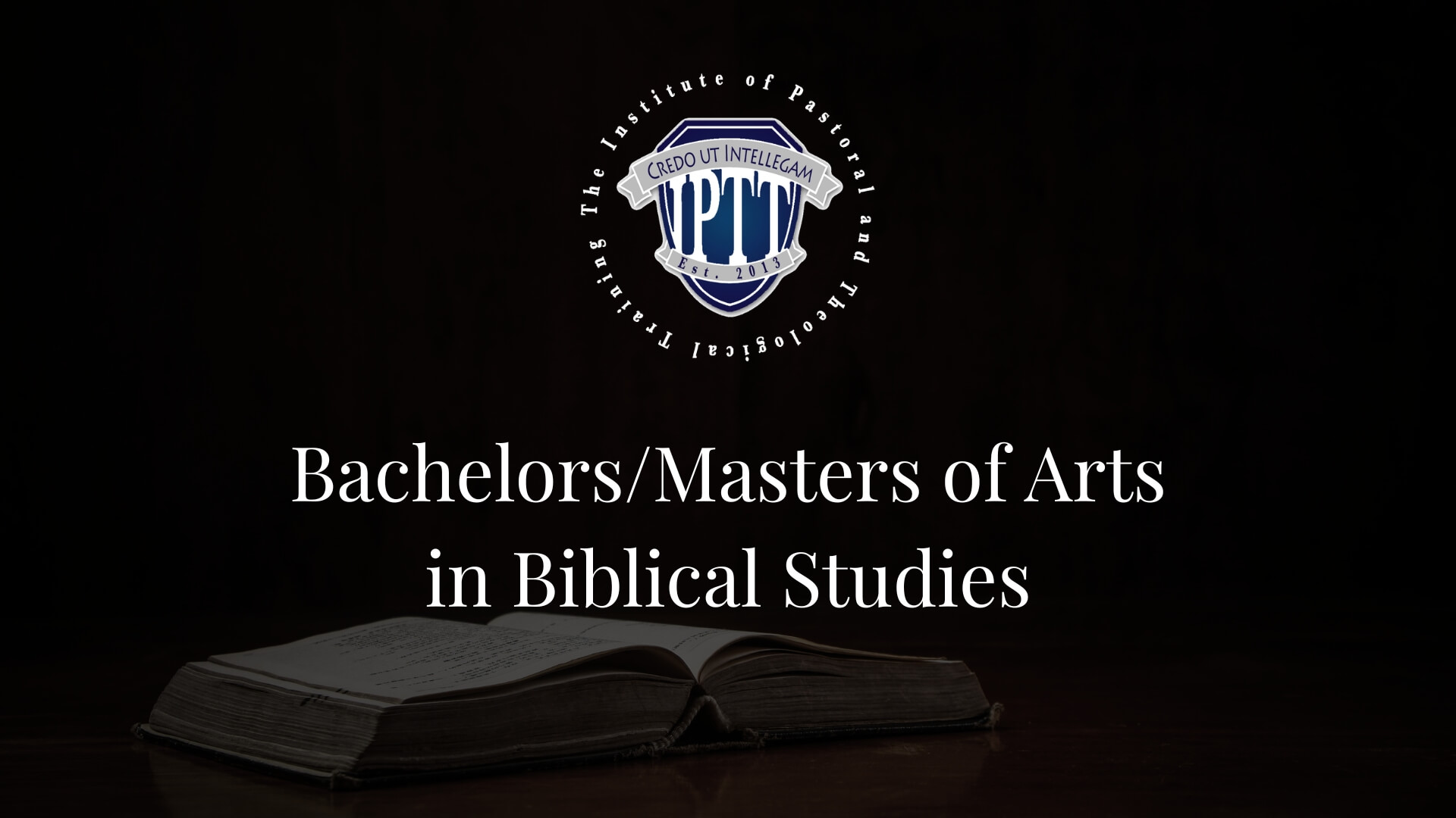 Bachelors-Masters of Arts in Biblical Studies