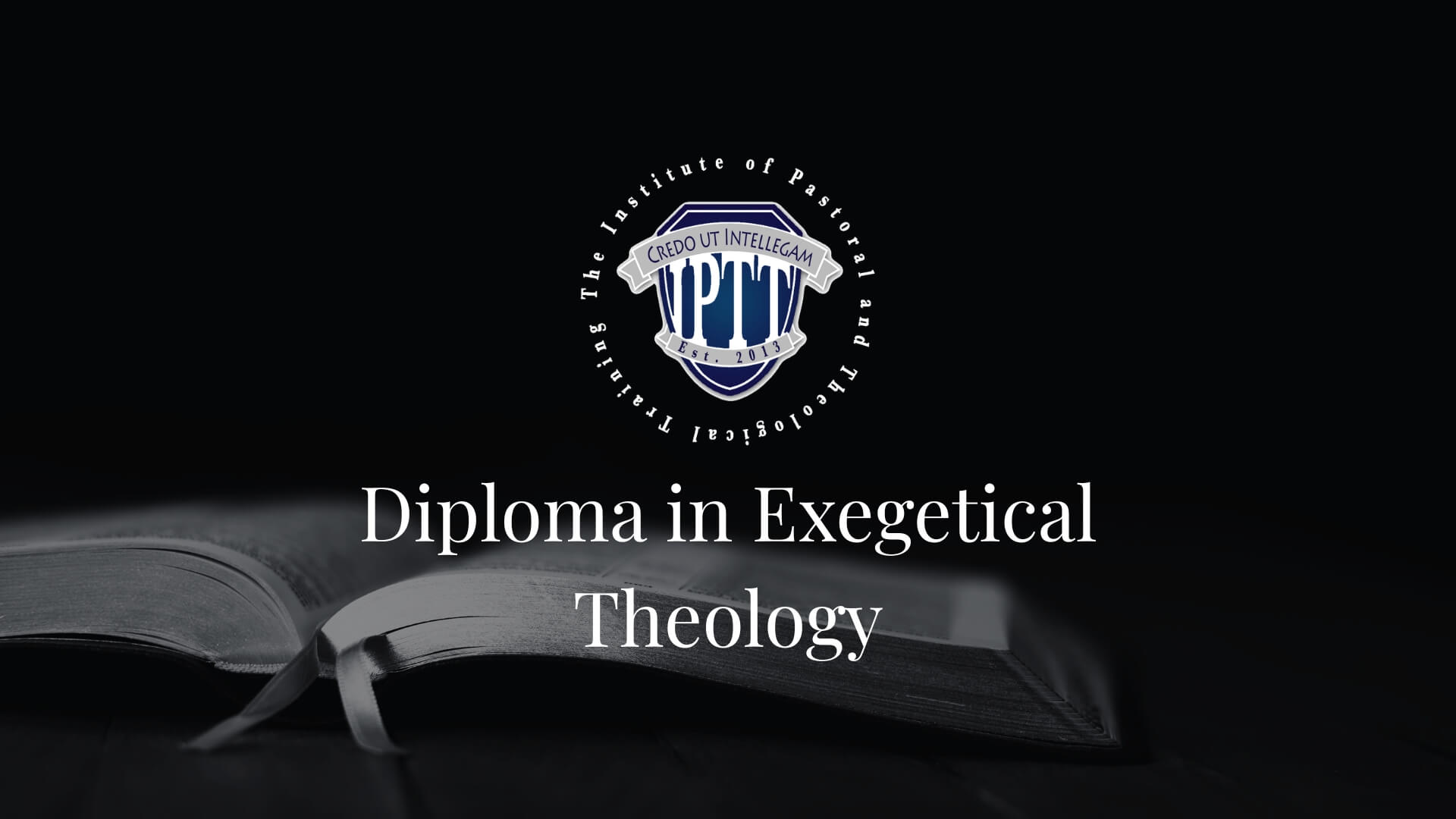 Diploma in Exegetical Theology